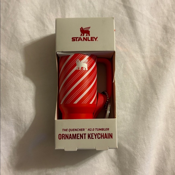 Stanley Red Ornament Keychain - Candy Cane Twist - Picture 2 of 8